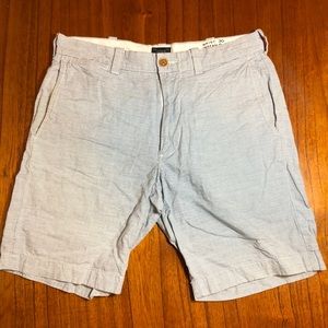 J. Crew Stanton blue striped shorts